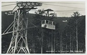 Schwarzwald Prints: Cable car on Schauinsland mountain, Germany