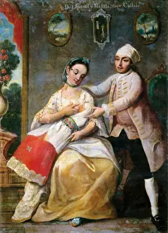 1763 Prints: CABRERA, MIGUEL (1695-1768). CASTAS