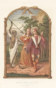 Bolt Prints: The Cadaver of Death separates the lovers with his bolt