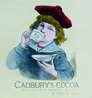 Cocoa Prints: Cadbury's Cocoa advertisement Victorian period