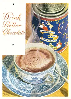Cadbury Prints: Cadburys Cup Chocolate Advertisement