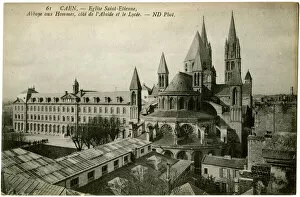 Romanesque Collection: Caen, France - Saint Etienne Church and Abbey
