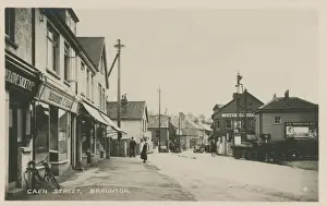 Caen Street (Showing the Railway Station), Braunton, Barnstaple, Devon, England