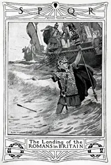 Success Prints: Caesar and five Roman legions land on the English coast following the limited success of the first expedition