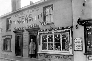 Cafe decorated for George VI Coronation, Walton, Essex