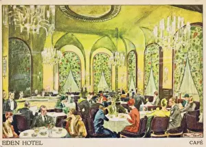 Casanova Prints: The cafe at the Eden Hotel, Berlin