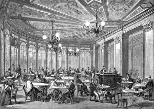 Spacious Prints: Cafe De LA Rotonde 1856