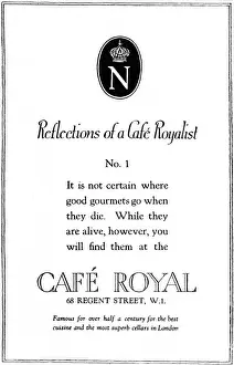 Cafe Royal advert