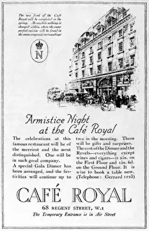 Cafe Royal advert