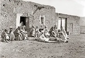 Saharan Prints: Cafe, Saharan Algeria, circa 1890