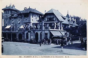 Rendezvous Prints: Cafes La Potiniere and La Chaumiere, Biarritz