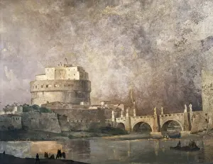 Castel Prints: CAFFI, Ippolito (1809-1866). Castel Sant Angelo