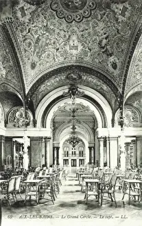 Caf頯r coffee room in Le Grand Cercle, Aix Le Bains
