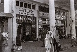 Candid Prints: Cairo, Egypt - British Father and daughter - Street snap