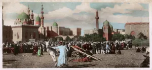 Hassan Prints: Cairo, Egypt - Local Market near the Sultan Hassan Mosque
