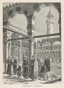 Worshipper Prints: Cairo Mosque Interior