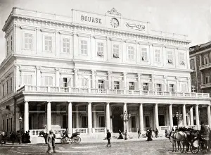 Cairo Stock Exchange, circa 1890, Egypt