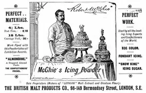 Confectionary Collection: Cake and cake maker, 1898