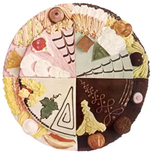 Candies Prints: Twelve Cake Wedges Date: 1935