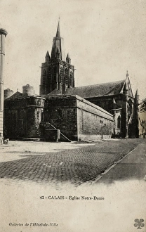 Images Dated 31st March 2016: Calais, France - Notre Dame Church