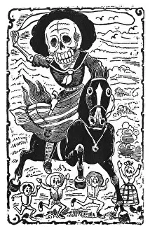 Lasso Prints: Calavera de la Adelita, Mexico