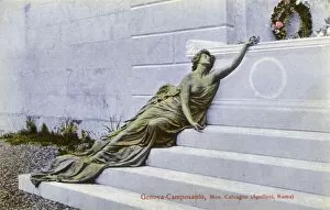 Wreath Collection: Calcagno family monument, Staglieno Cemetery, Genoa, Italy