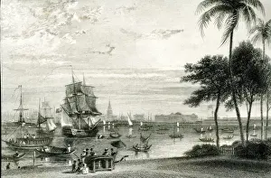 Calcutta from Garden House Reach, India