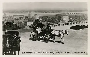 View Point Prints: Caleches at the Lookout, Mount Royal, Montreal, Canada