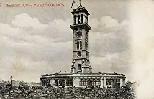 Holloway Prints: Caledonian Park Clock Tower Metropolitan Cattle Market