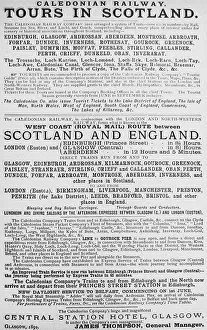 Caledonian Prints: Caledonian Railway notice