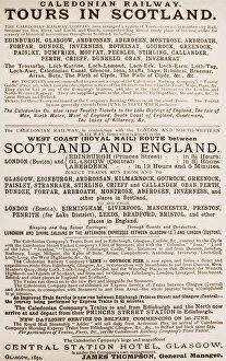 Notice Collection: Caledonian Railway Poster 1892