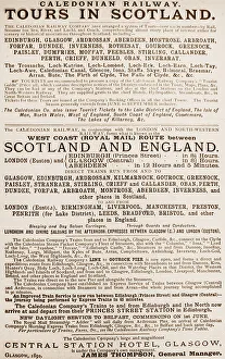 Caledonian Railway Poster 1892