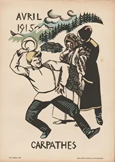 Carpathian Prints: Calendar, April 1915, WW1