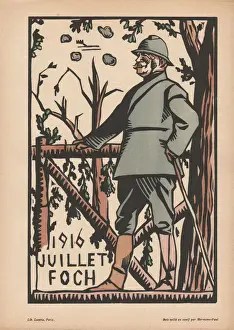 Foch Prints: Calendar, July 1916, WW1