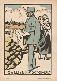 Gallieni Prints: Calendar, October 1915, WW1