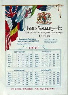 Images Dated 30th April 2012: Two calendars - WWI era