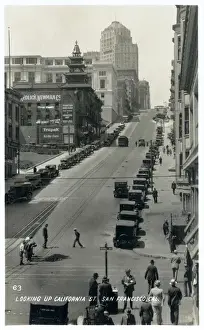 Steep Prints: California Street, San Francisco, California, USA