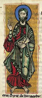 Compostela Prints: Calixtine Code. beg. 12th c. Page 4. James, son