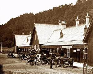 Callander Prints: Callander Railway Station, Scotland, Victorian period