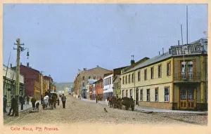 Slope Prints: Calle Roca, Punta Arenas, Magallanes, Chile, South America