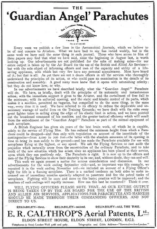 Patents Prints: Calthrop Guardian Angel Parachute