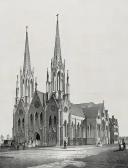 Calvary Prints: Calvary Church, erected 1846-7