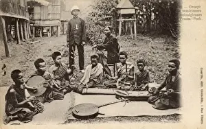 Stringed Prints: Cambodia - Traditional musicians at Phnom Penh