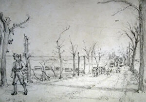 Advances Collection: Cambrai road Army advances Dated September 7th 1918