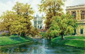 Backs Prints: Cambridge - The Backs and St John's College Chapel