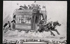 Horse Drawn Gallery: Cambridge Double-decker Horse Tram