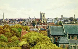 Cambridge skyline viewed from Castle Hill