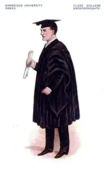 Cambridge University Robes, Clare College Undergraduate