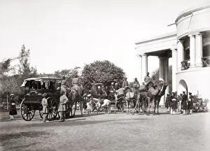 Camel Carriage at Government House, Lahore