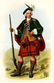 Cameron Prints: Cameron of Lochiel tartan